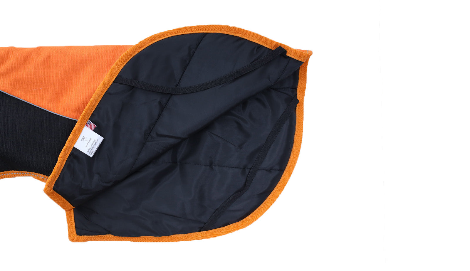 Poly Green Dark Grey Himalaya Dog Coat with 200 GSM Padding - Flat