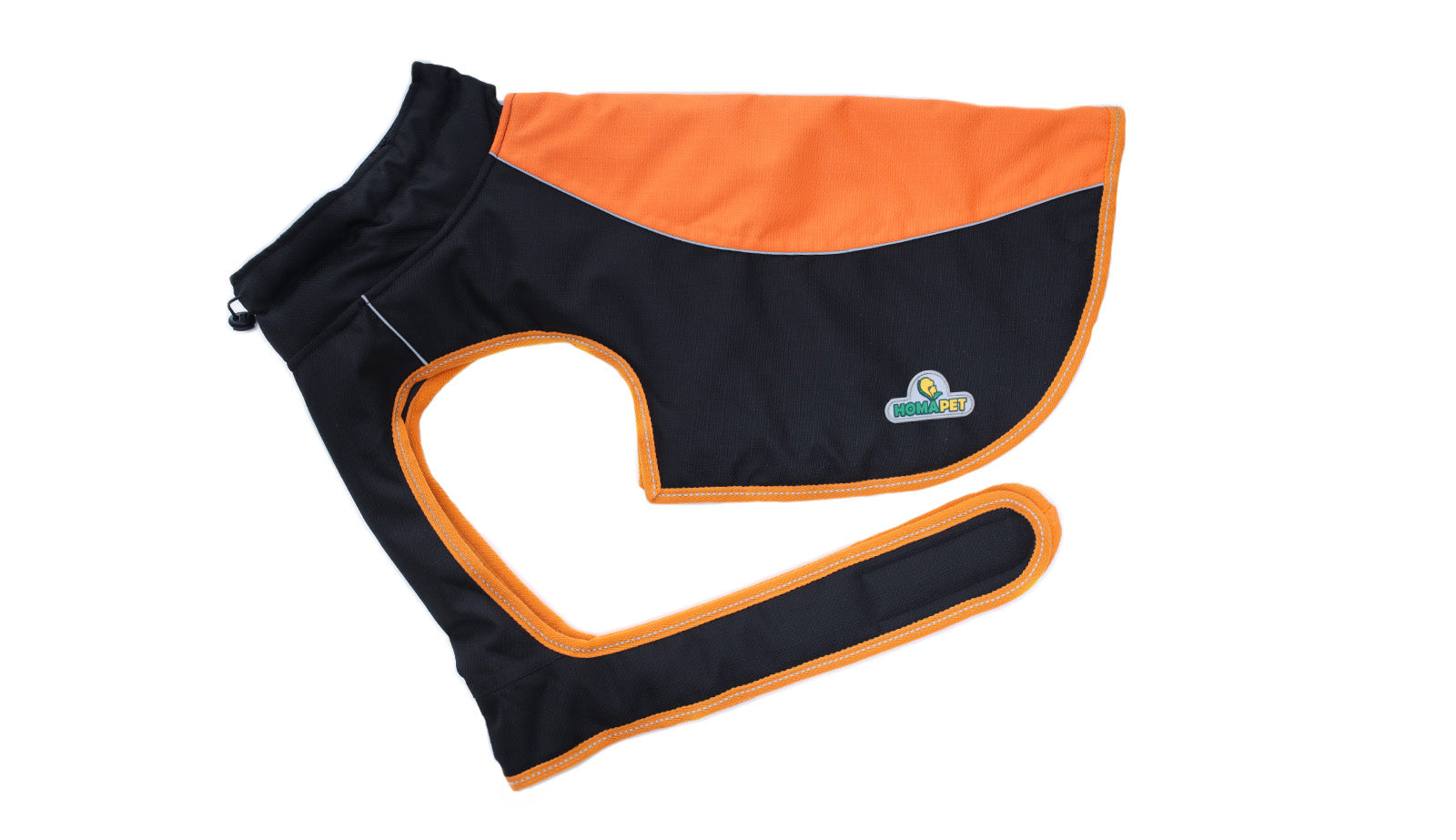 Poly Green Dark Grey Himalaya Dog Coat with 200 GSM Padding - Flat