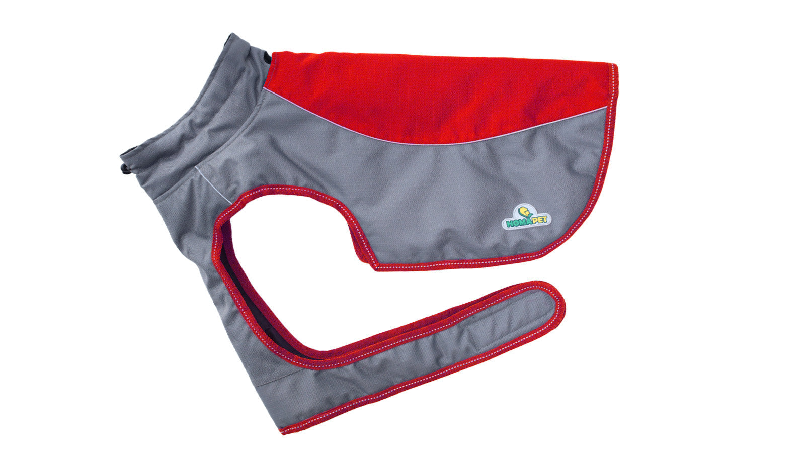 Poly Green Dark Grey Himalaya Dog Coat with 200 GSM Padding - Flat