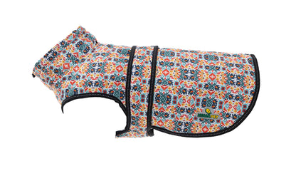 Floral Himalaya Dog Coat with 200 GSM Padding - Printed