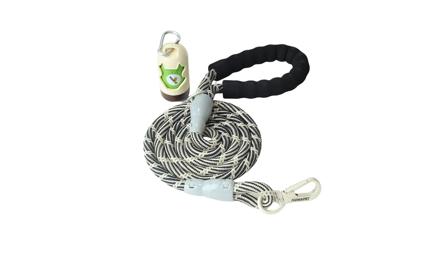 Ivory Black Westalee Polyester Reflective Dog Rope