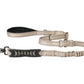 Ivory Nylon Adjustable Bungee Dog Leash