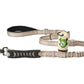 Ivory Nylon Adjustable Bungee Dog Leash