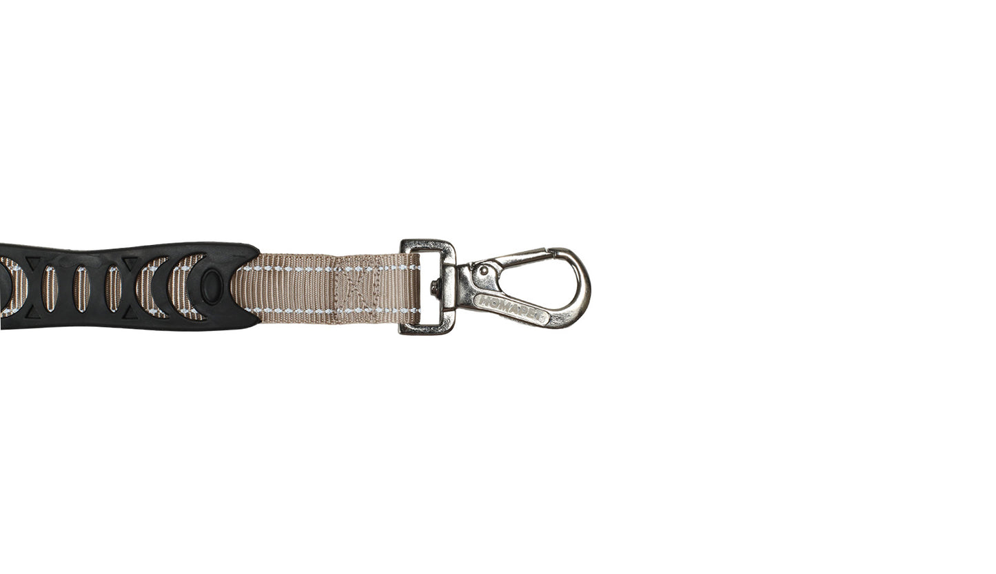 Ivory Nylon Adjustable Bungee Dog Leash