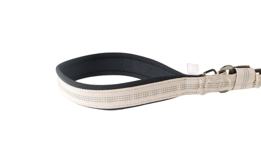 Ivory Nylon Full Bungee Dog Leash