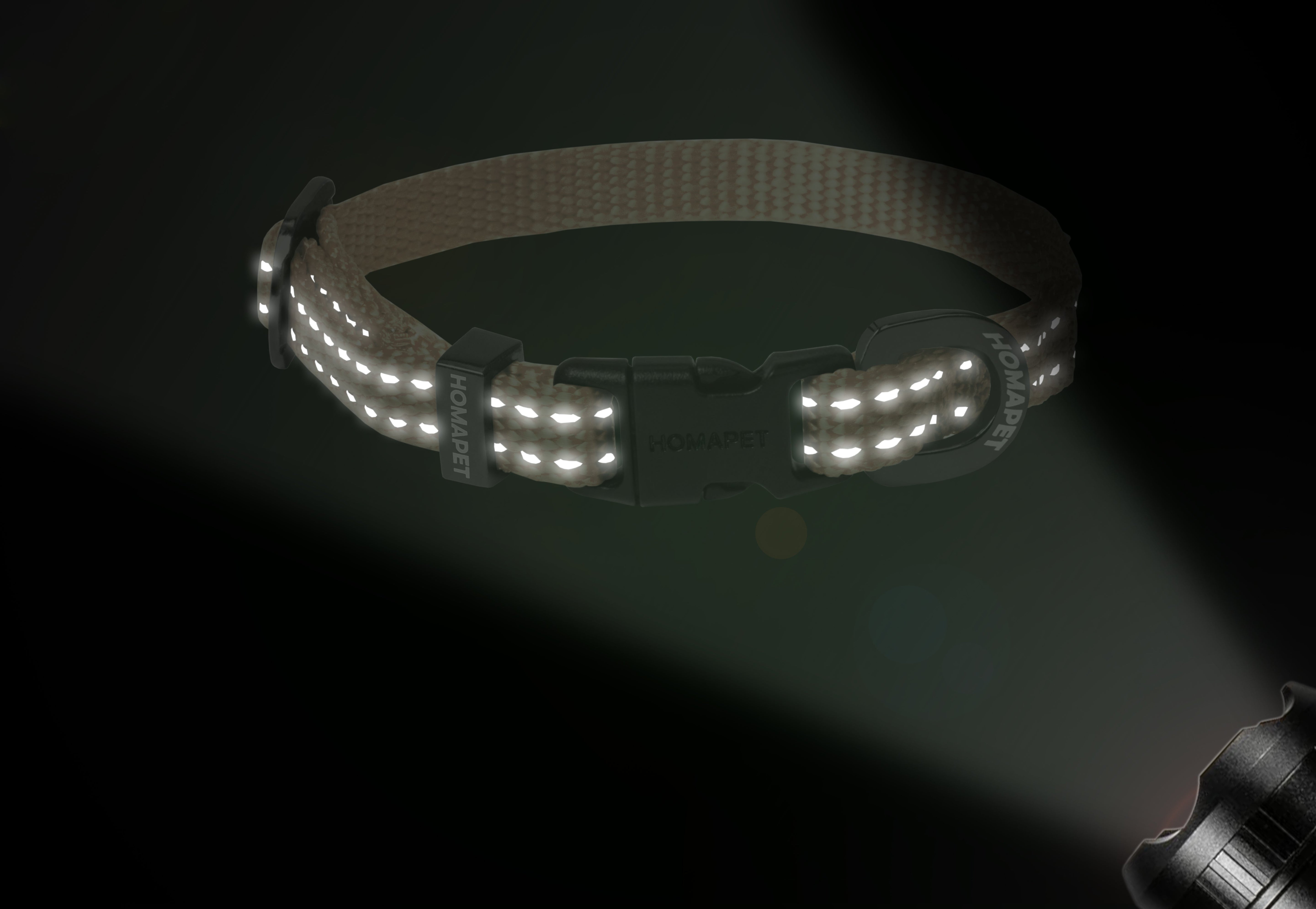 Ivory Nylon Dog Collar XS