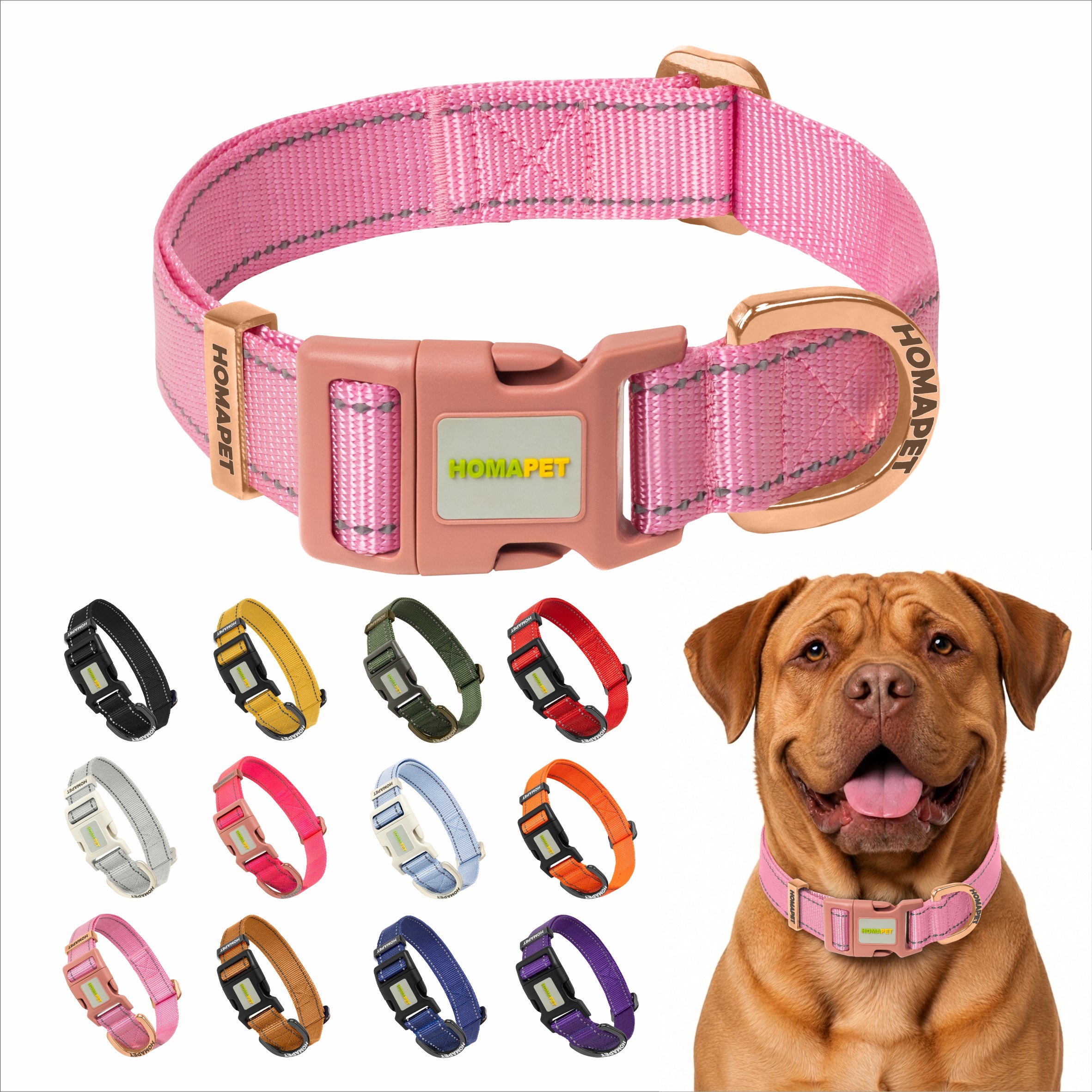 Lilac Sachet Nylon Dog Collar