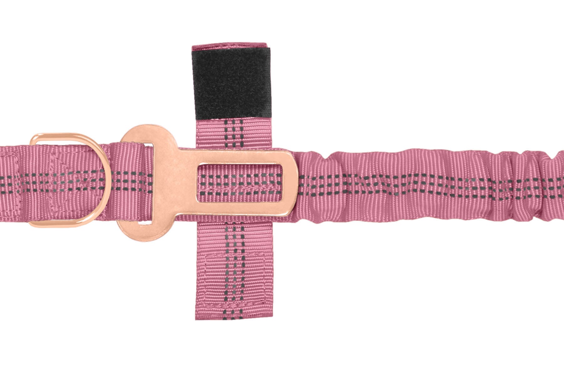 Lilac Sachet Nylon Full Bungee Dog Leash