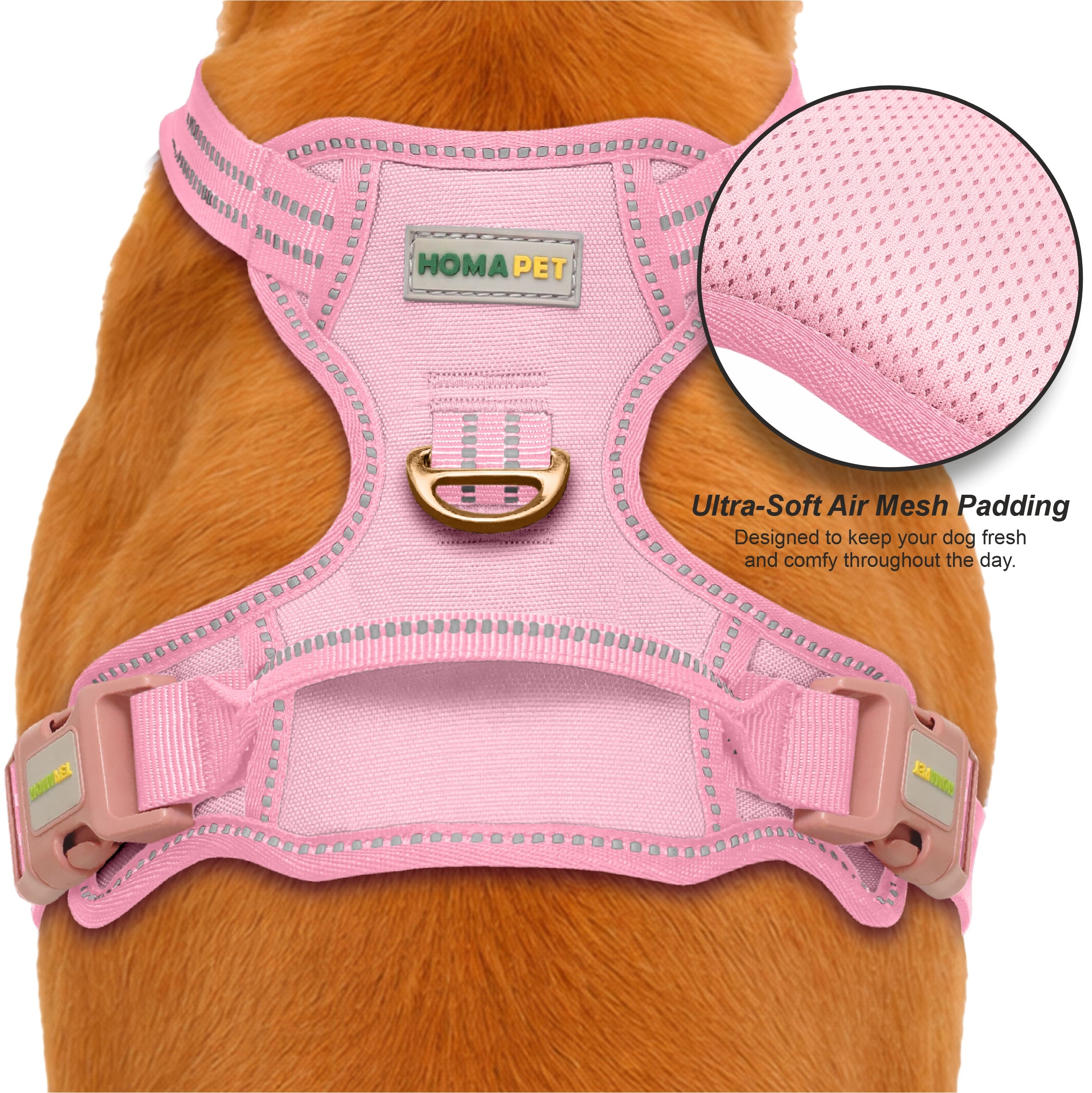 Lilac Sachet No Pull Dog Harness