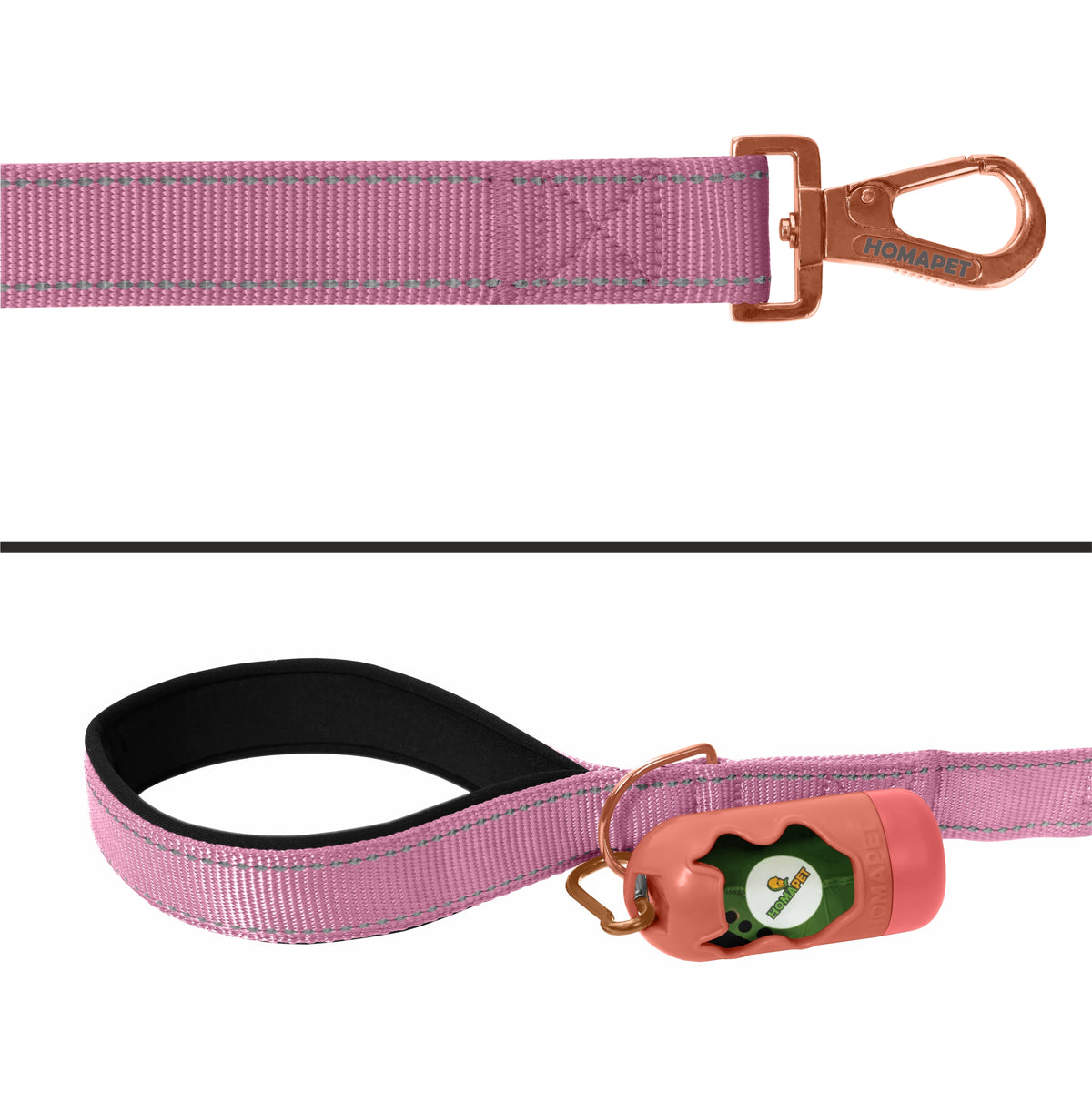 Lilac Sachet Nylon Dog Leash