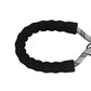 Light Grey - Black Braided Polyester Reflective Dog Rope