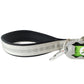 Light Grey Nylon Full Bungee Dog Leash