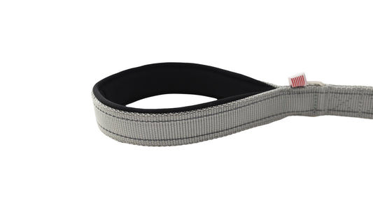 Light Grey Polyester Full Bungee Dog Leash