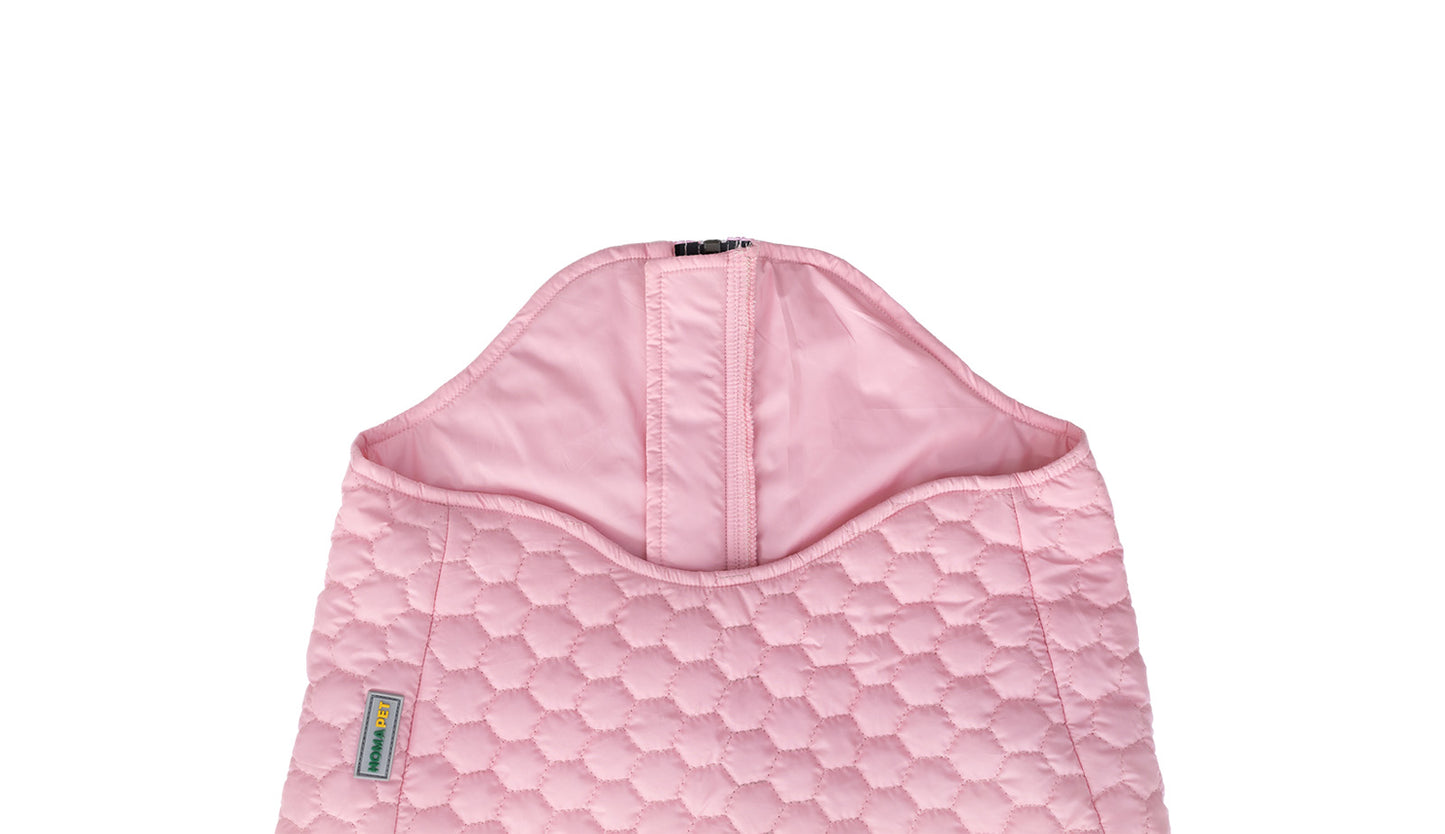 Lilac Sachet Dog Quilted Jacket - Flat