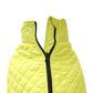 Lime Green Dog Quilted Jacket - Flat