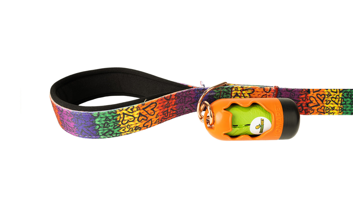 Love Printed Polyester Dog Leash