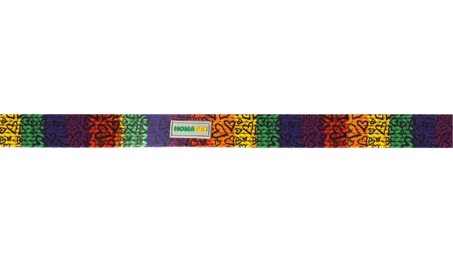 Love Printed Polyester Dog Leash