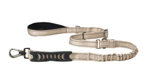 Ivory Nylon Adjustable Bungee Dog Leash