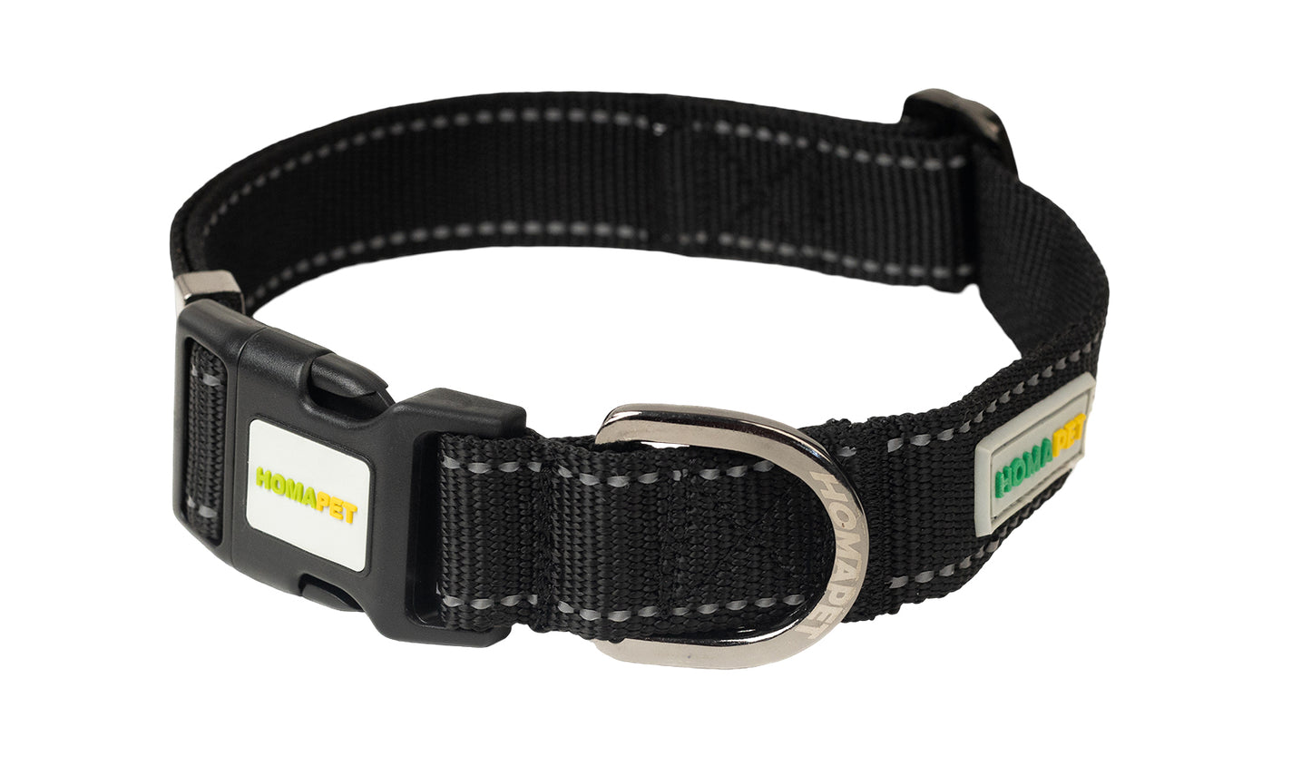 Black Nylon Dog Collar