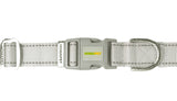 Light Grey Nylon Dog Collar