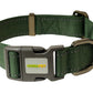 Olive Green Nylon Dog Collar