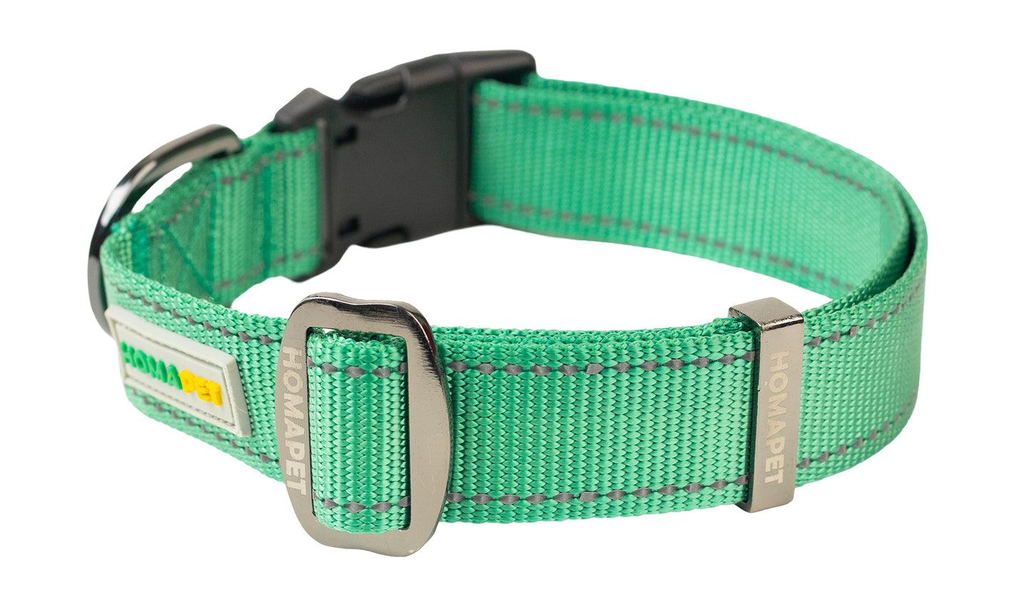 Poly Green Nylon Dog Collar