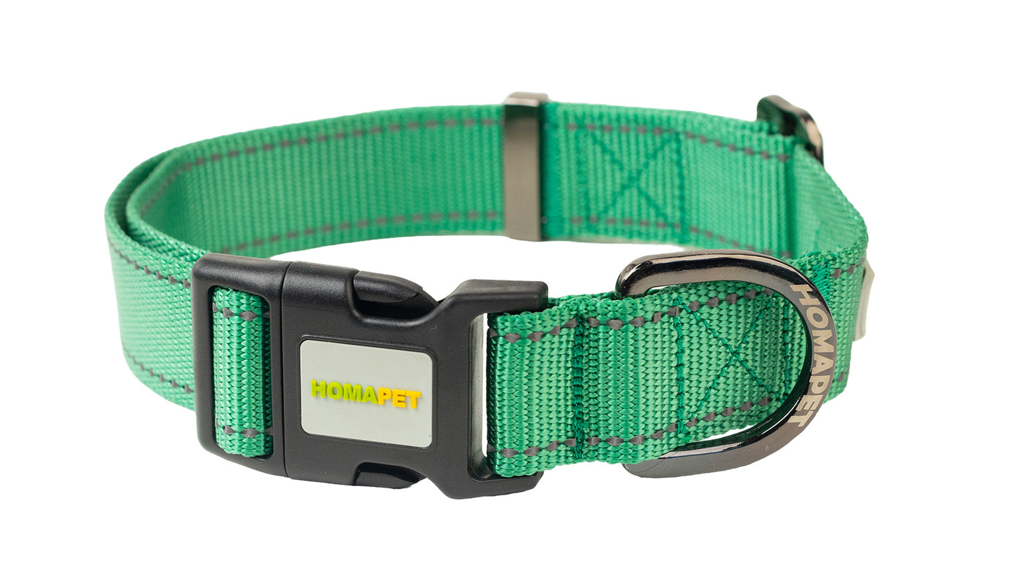 Poly Green Nylon Dog Collar