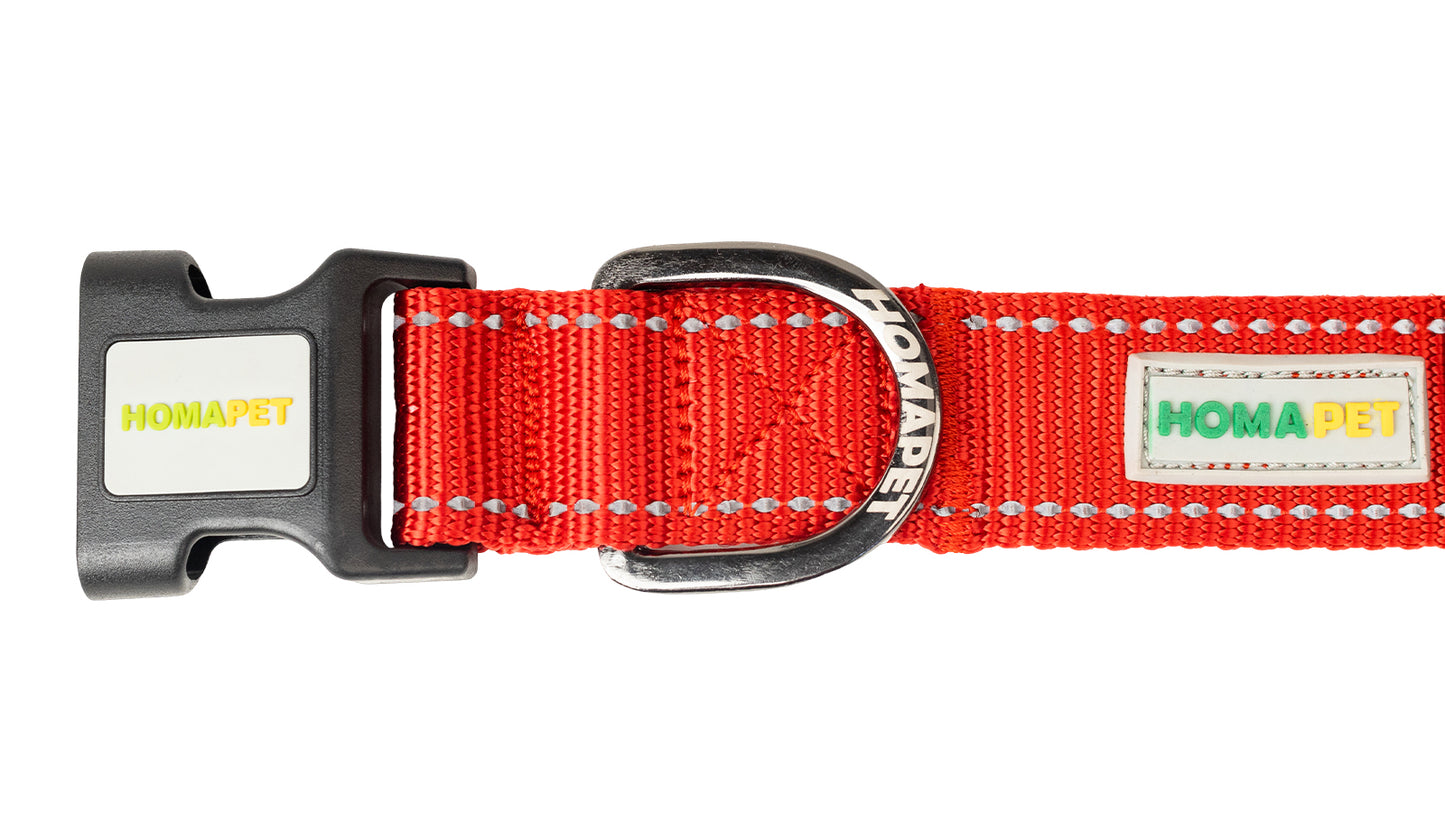 Red Nylon Dog Collar