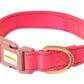 Pink Nylon Dog Collar