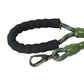 Olive Green - Copper Brown Braided Polyester Reflective Dog Rope