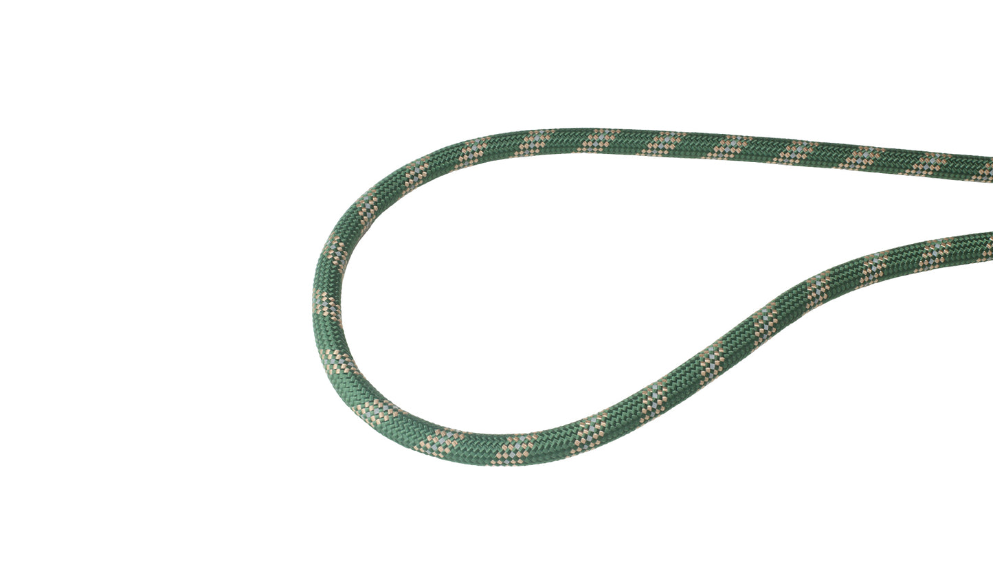 Olive Green - Copper Brown Braided Polyester Reflective Dog Rope