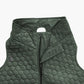 Olive Green Dog Quilted Jacket - Flat