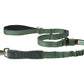 Olive Green Nylon Adjustable Bungee Dog Leash