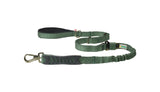 Olive Green Nylon Adjustable Bungee Dog Leash