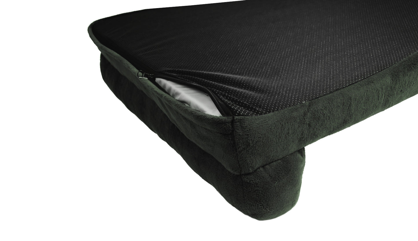 Olive Green Pista U Shape Dog Bed