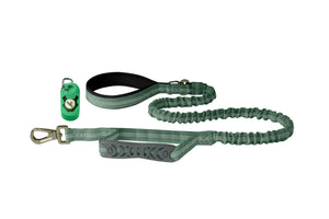 Olive Green Nylon Full Bungee Dog Leash