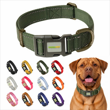 Olive Green Nylon Dog Collar