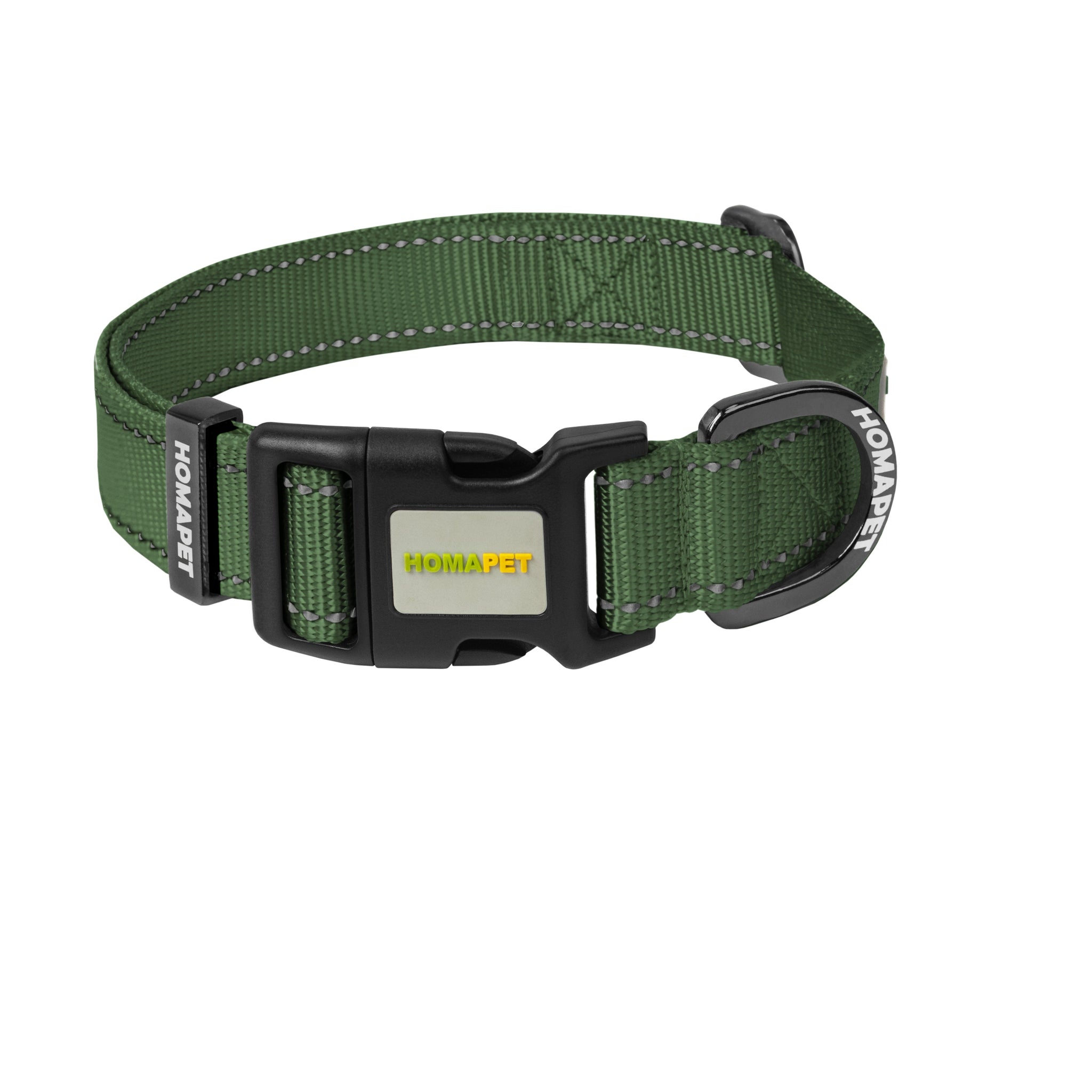 Olive Green Nylon Dog Collar