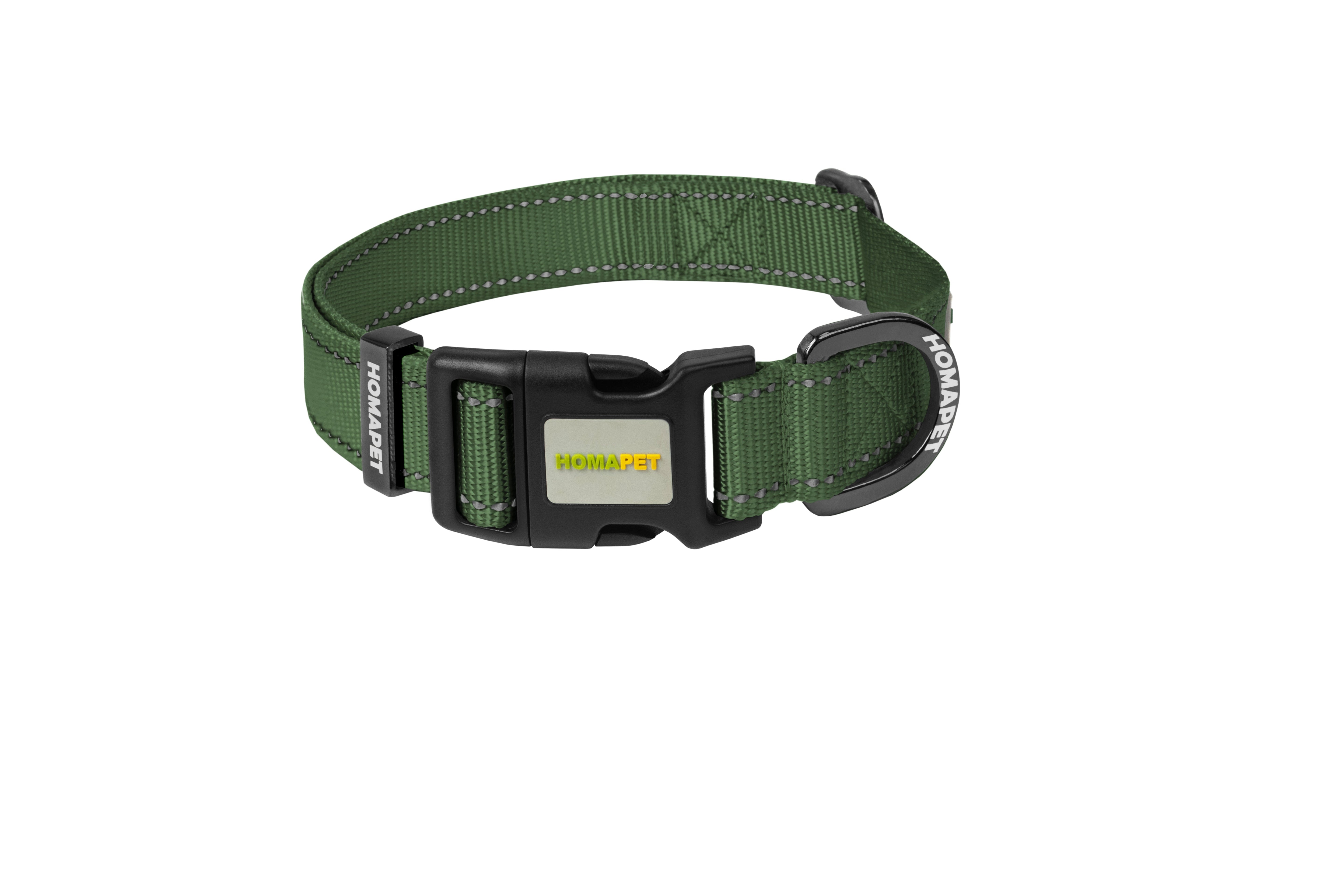 Olive Green Nylon Dog Collar