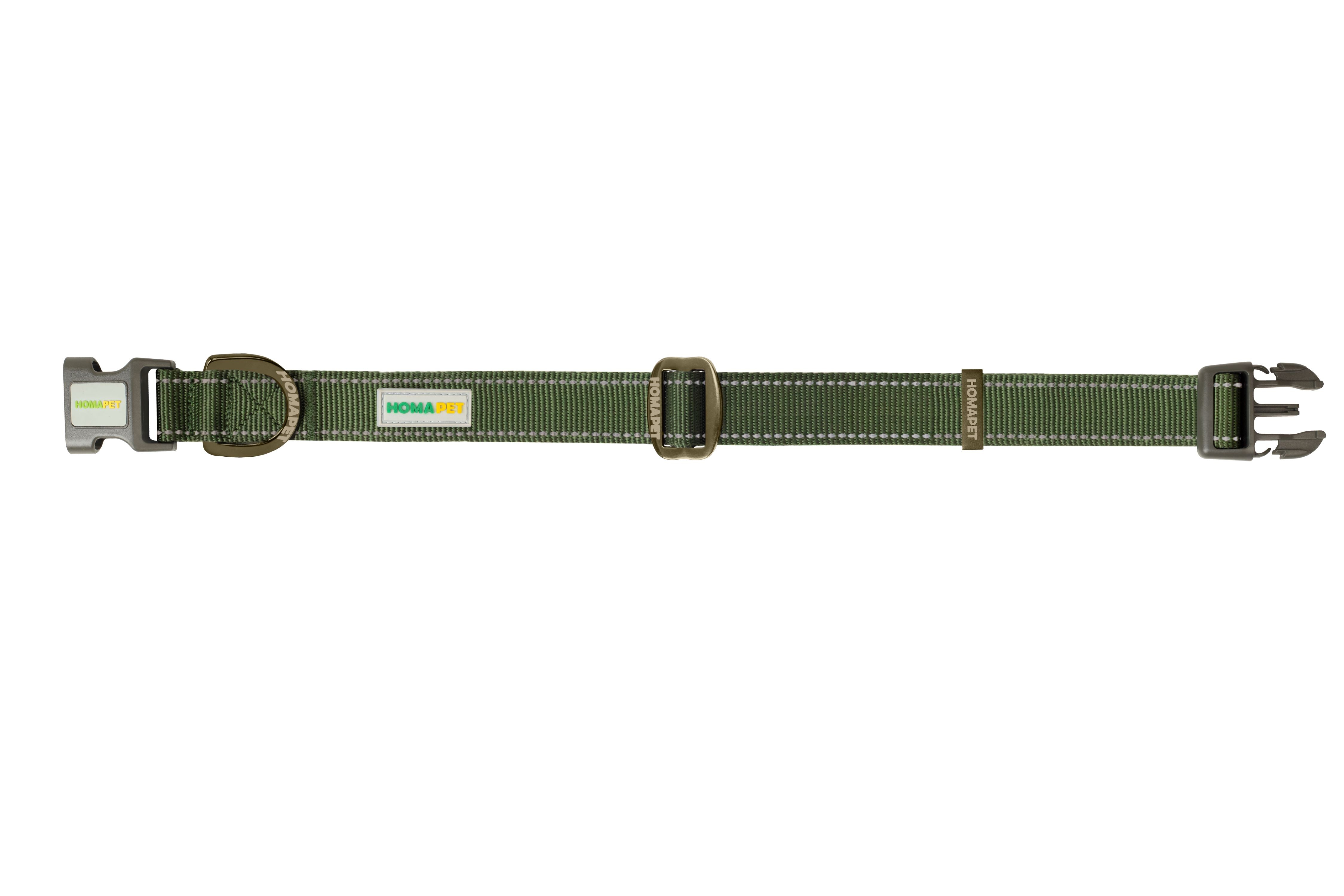 Olive Green Nylon Dog Collar
