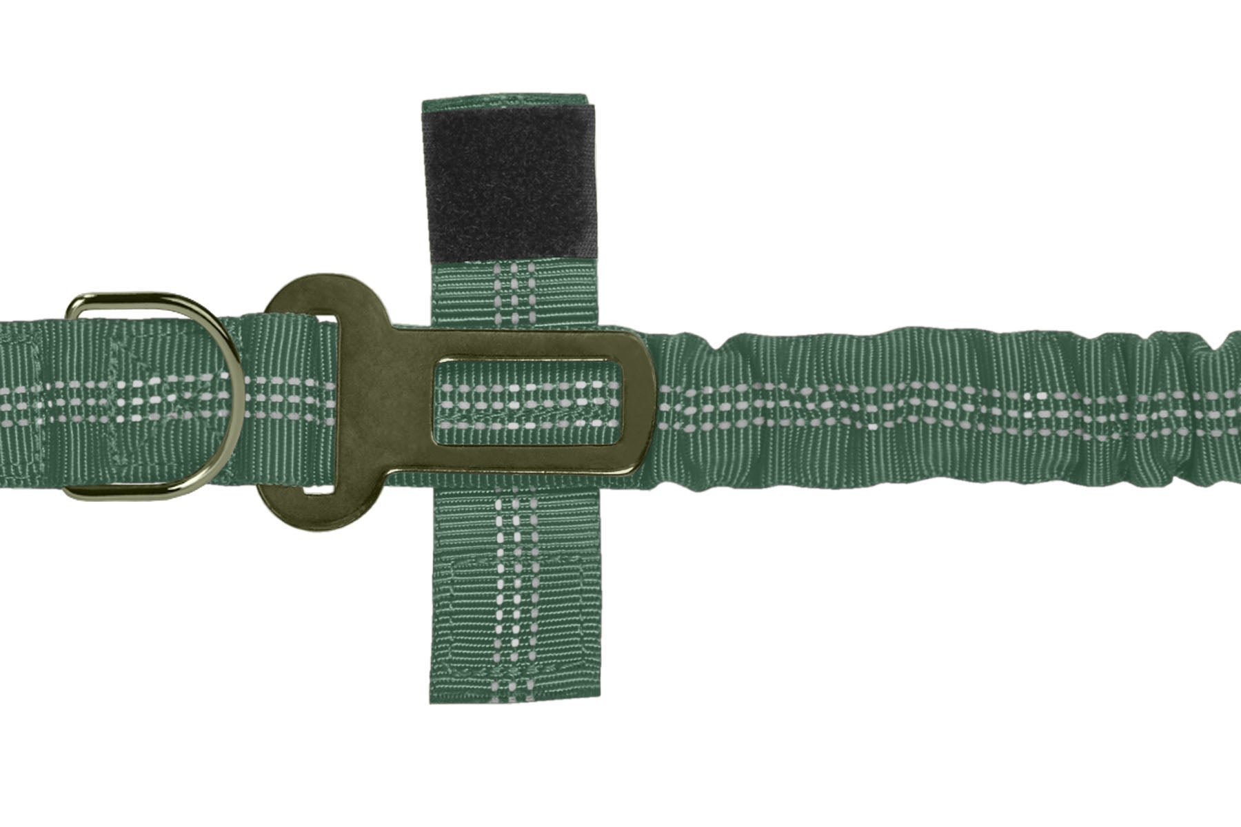 Olive Green Nylon Full Bungee Dog Leash