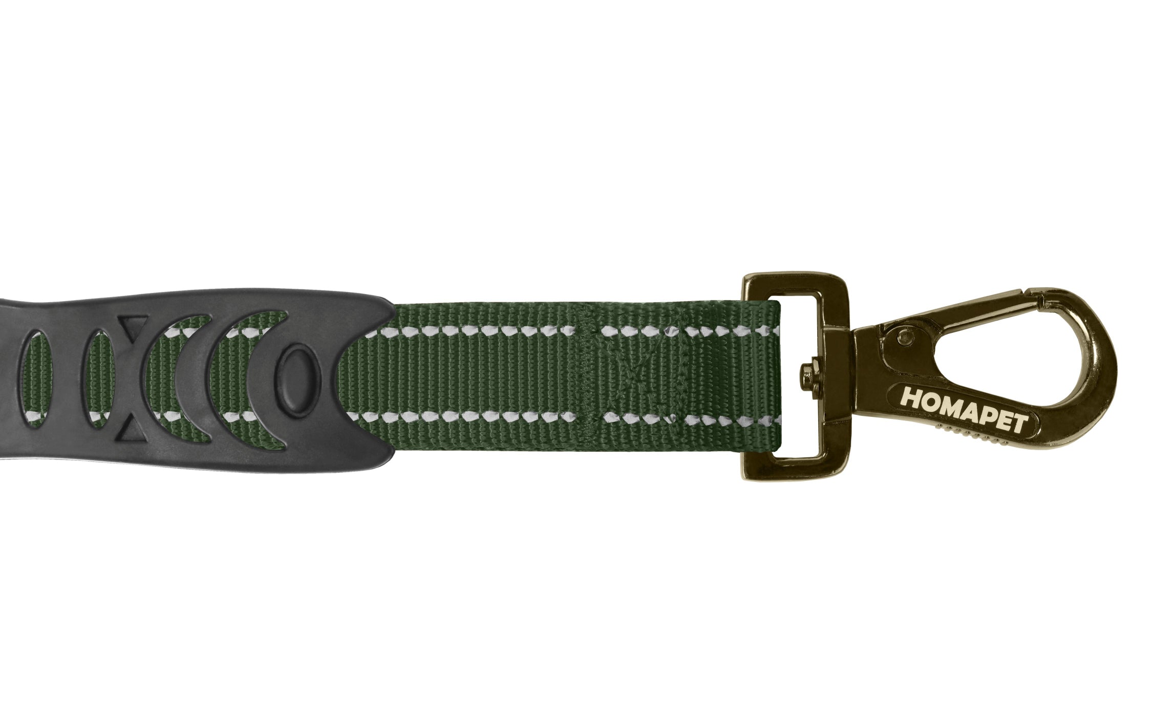 Olive Green Polyester Full Bungee Dog Leash