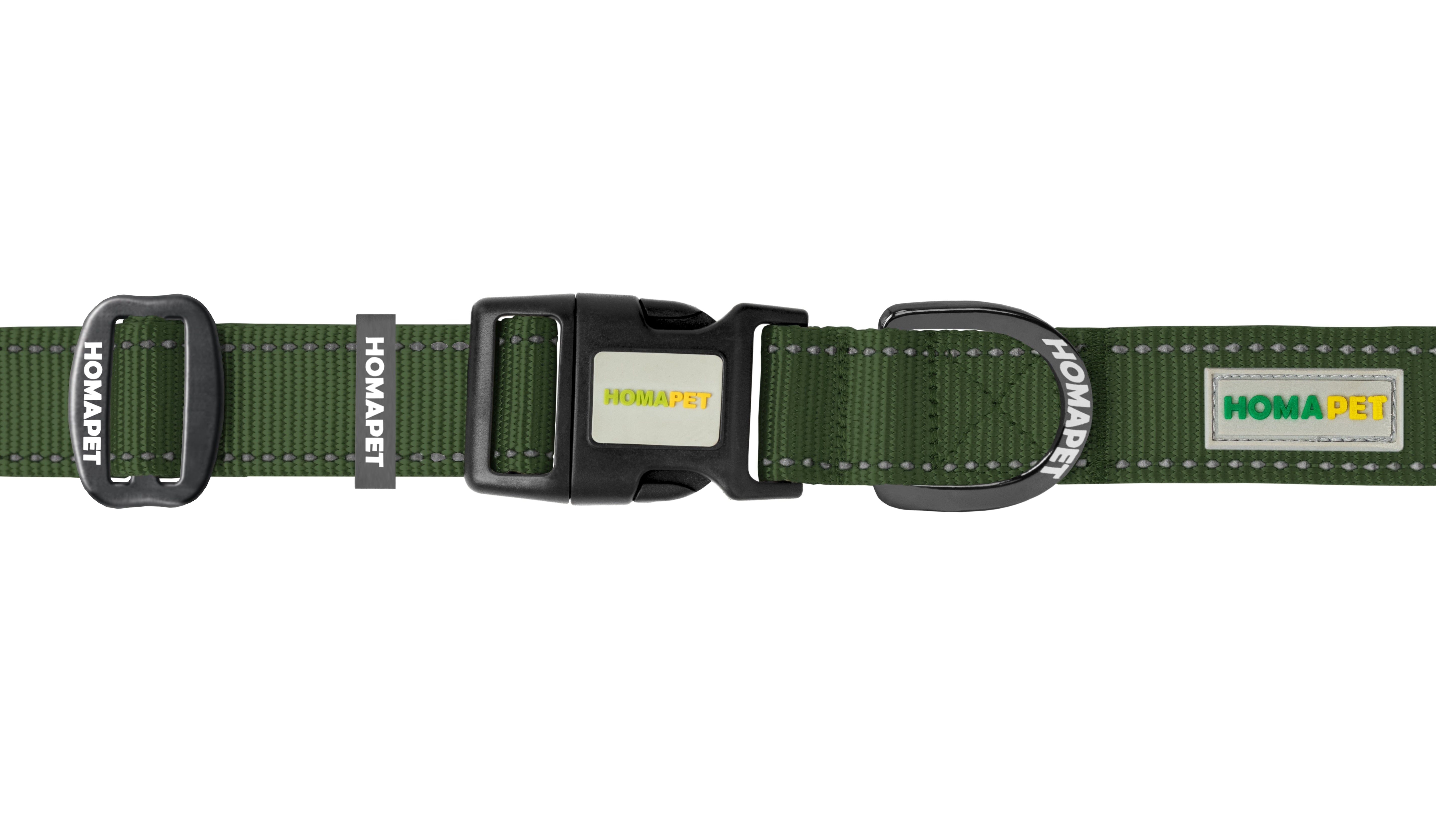 Olive Green Nylon Dog Collar