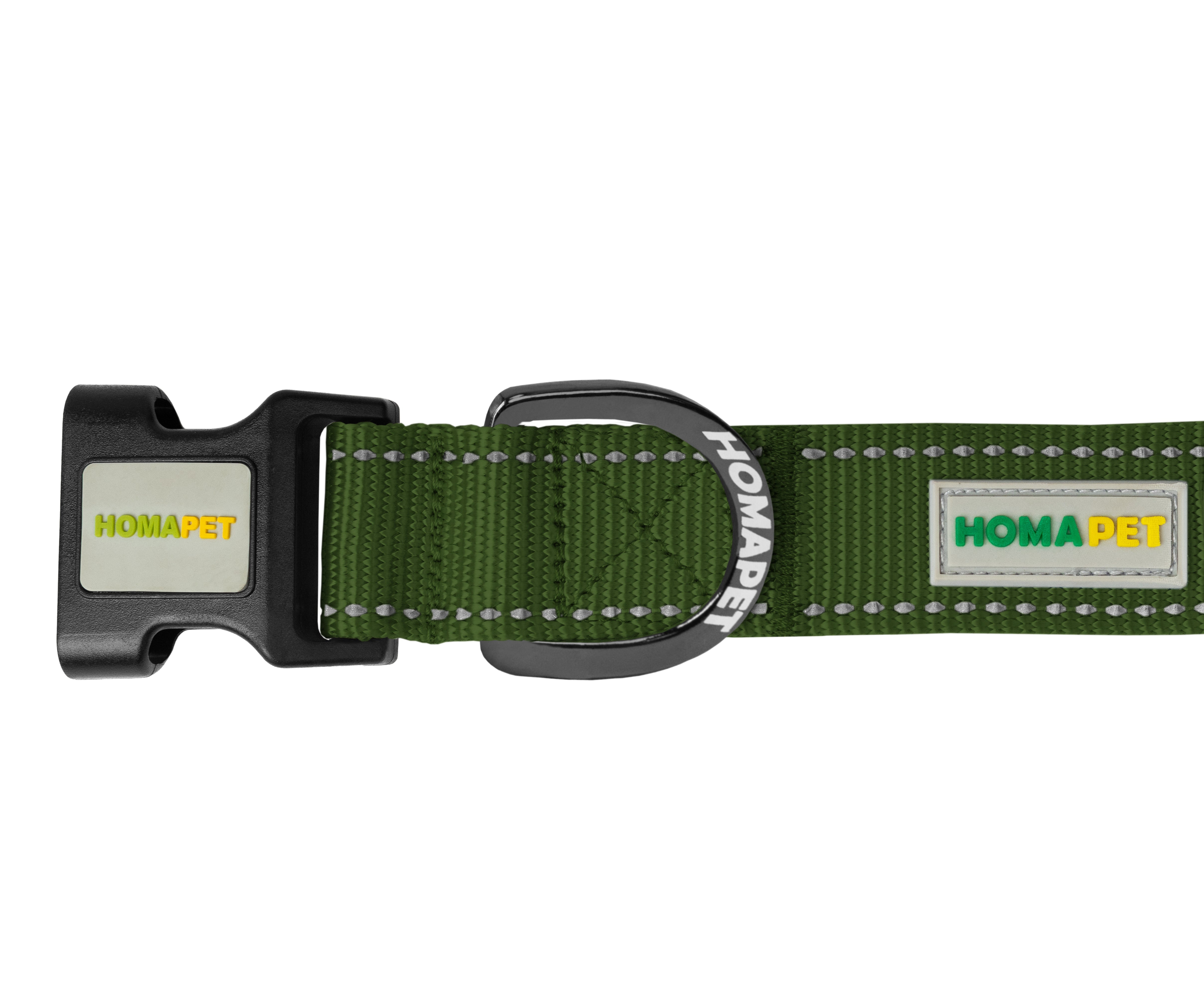 Olive Green Nylon Dog Collar