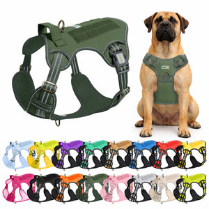 Olive Green Tactical Dog Harness