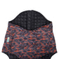 Orange Black Camo Dog Quilted Jacket - Printed