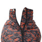 Orange Black Camo Dog Quilted Jacket - Printed