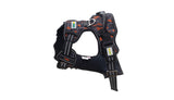 Orange Black Camo No Pull Dog Harness Printed