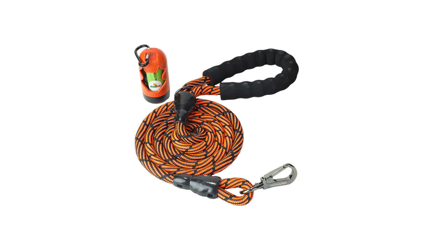 Orange Black Westalee Polyester Non Reflective Dog Rope