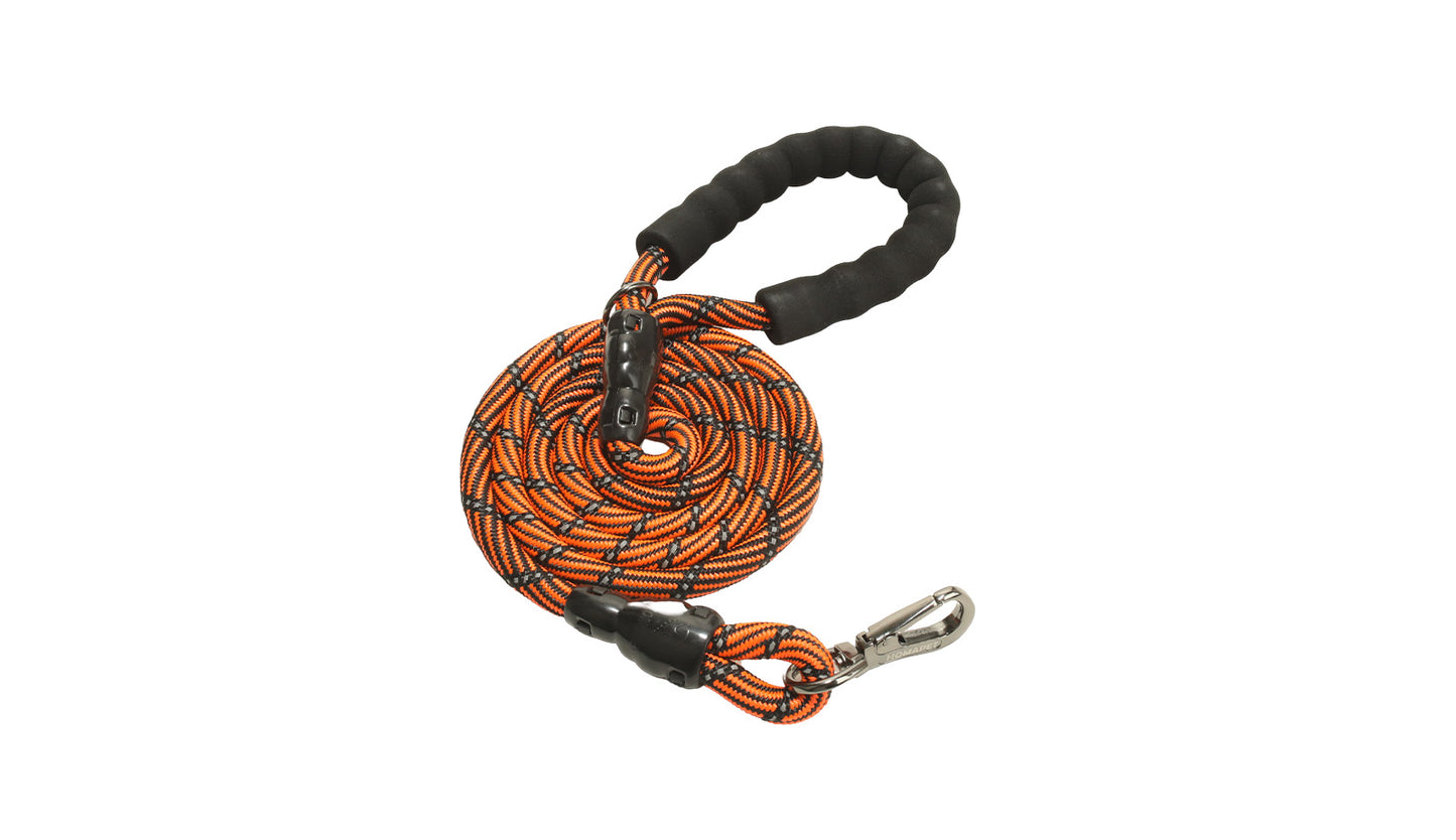 Orange Black Westalee Polyester Reflective Dog Rope